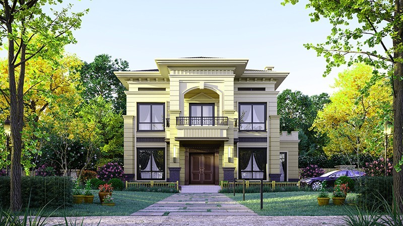 旌阳中式合院住宅，开放庭院与邻里乡亲更亲近